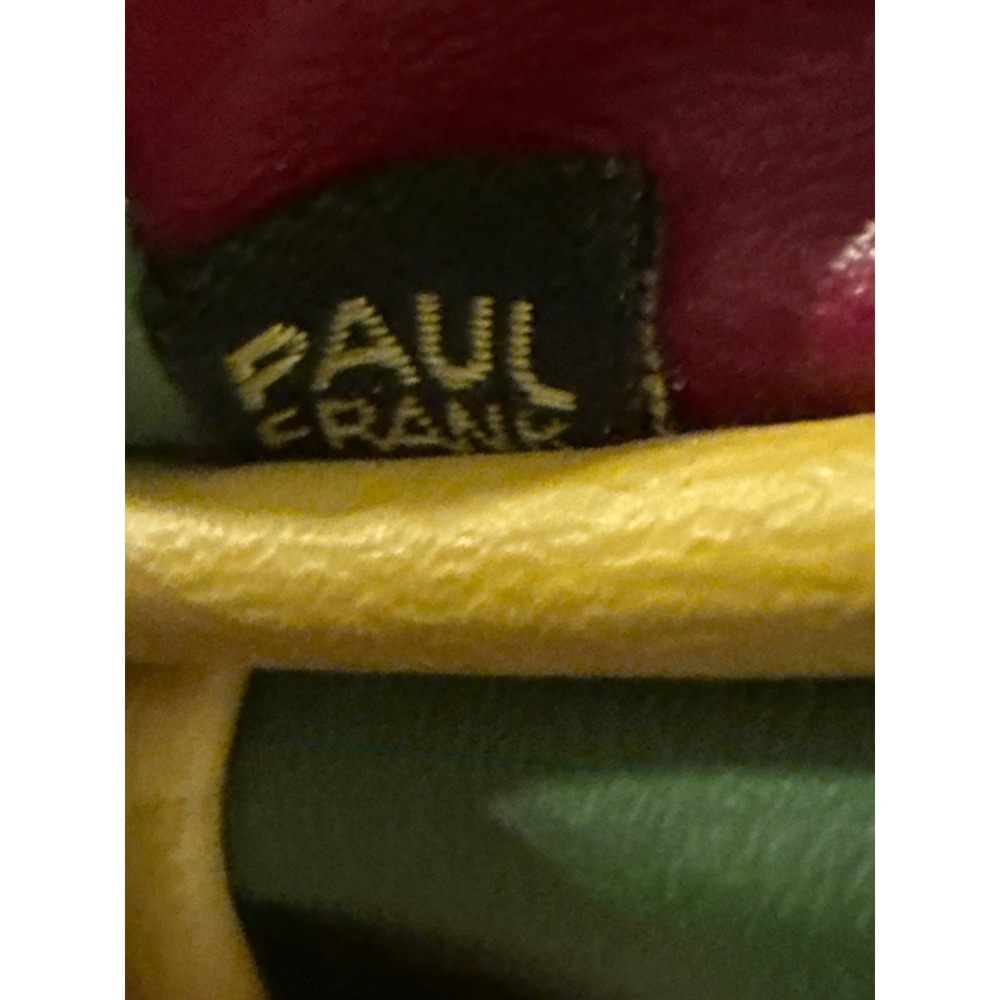 Paul Frank Human Code Dog Crossbody Bag Made in USA Colorblock Retro Messenger - Picture 4 of 10